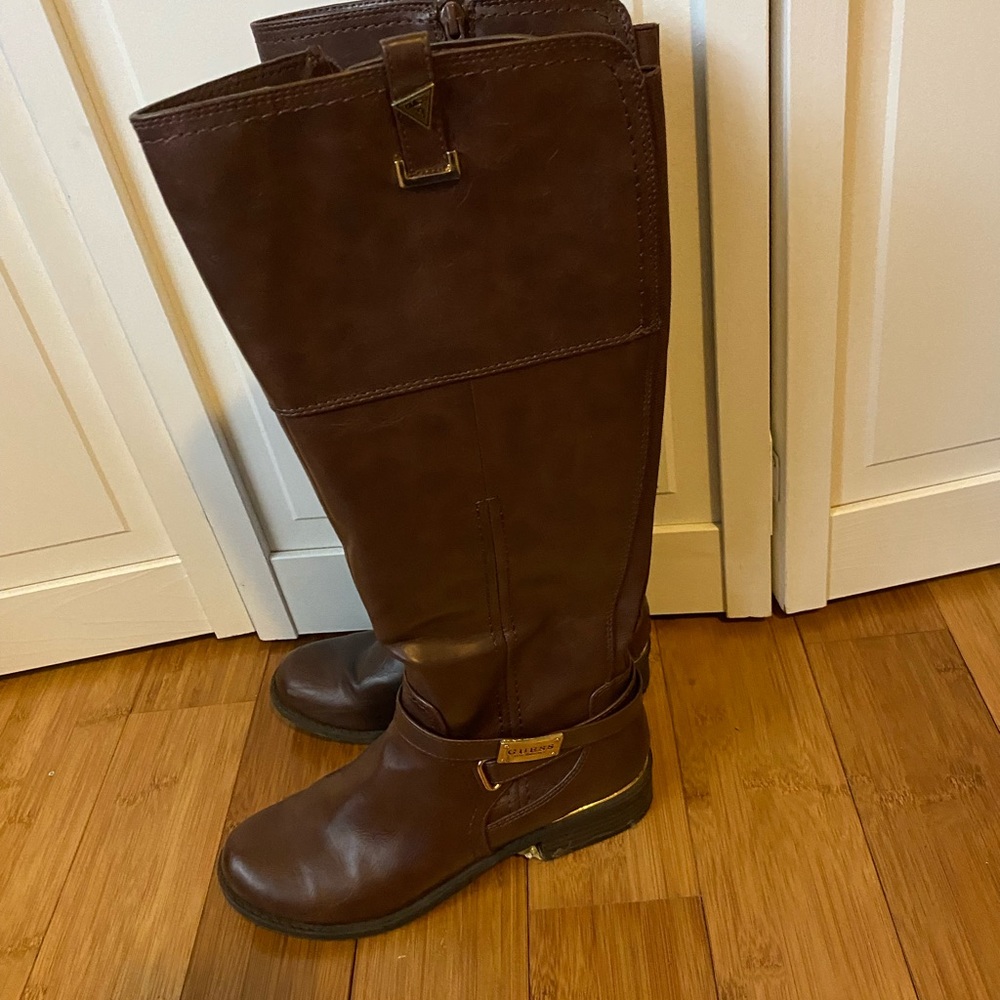 Brown guess boots size 8.5